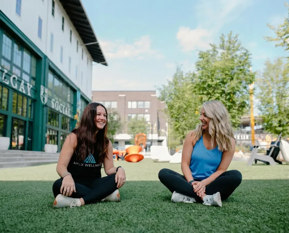 Women outside Apex Wellness